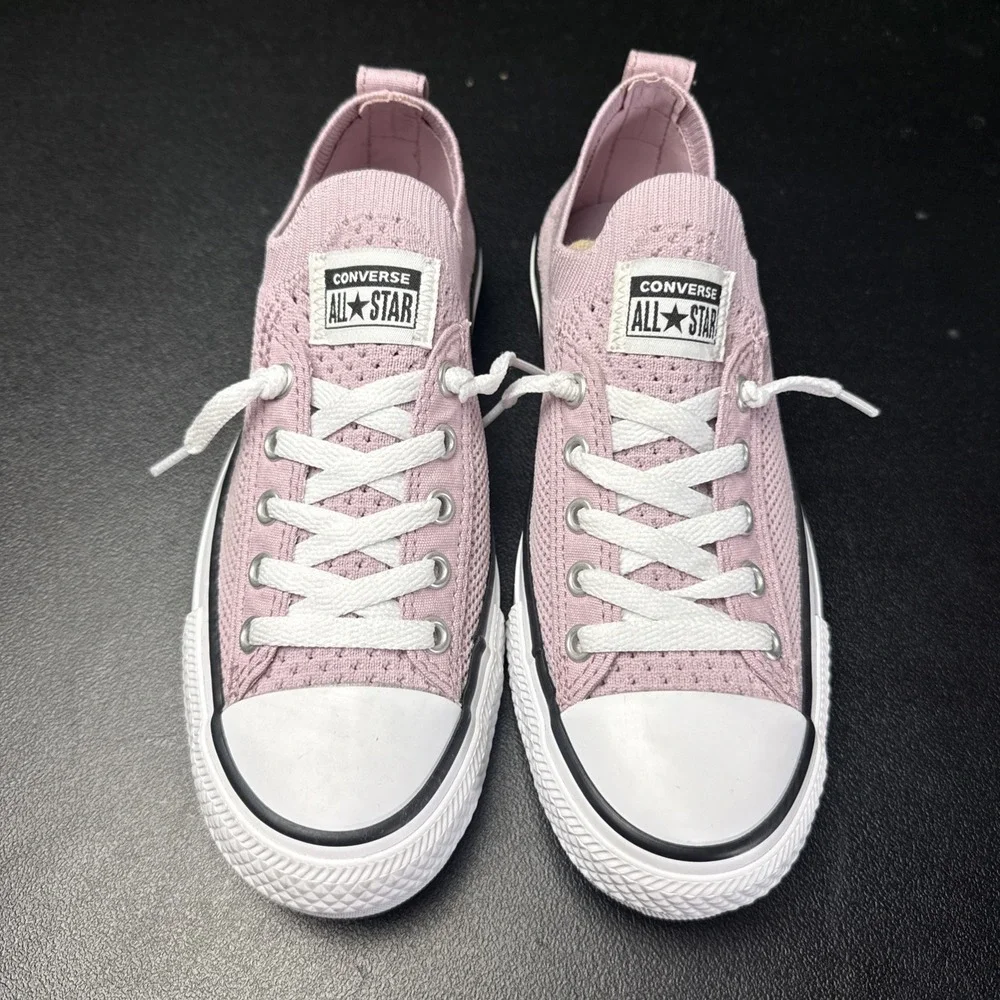 Converse Chuck Taylor Shoreline Knit Barely Rose Slip-On Shoes Women's Size 4